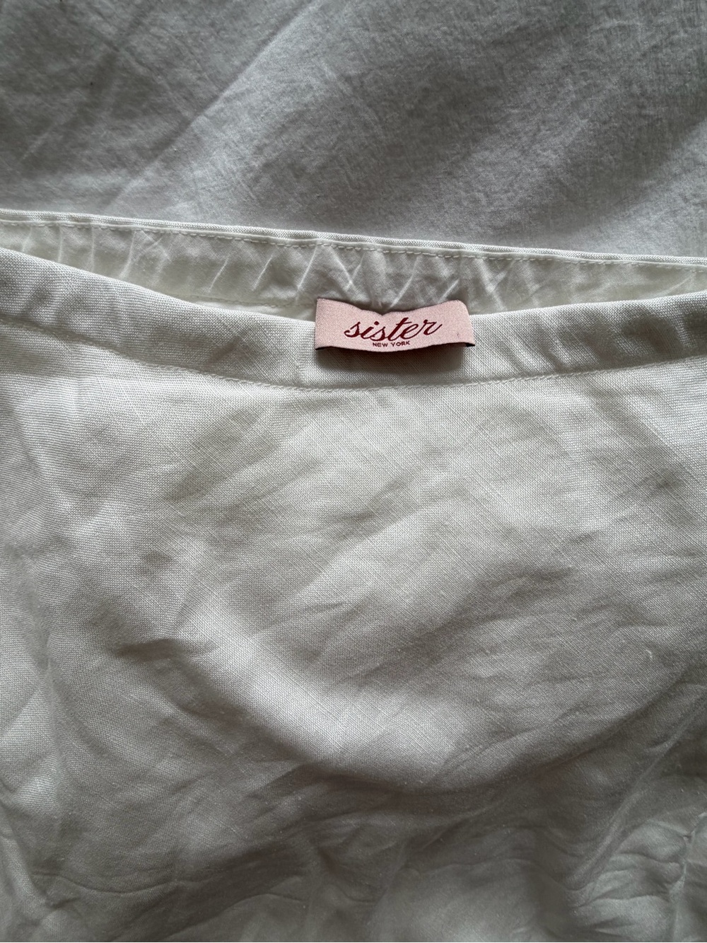 Sister NY white linen skirt - Picture 3 of 4